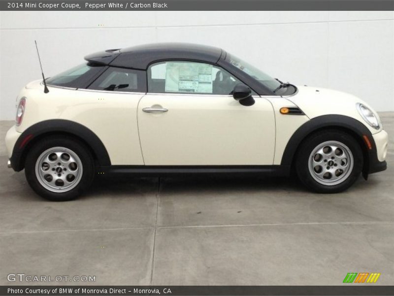 Pepper White / Carbon Black 2014 Mini Cooper Coupe