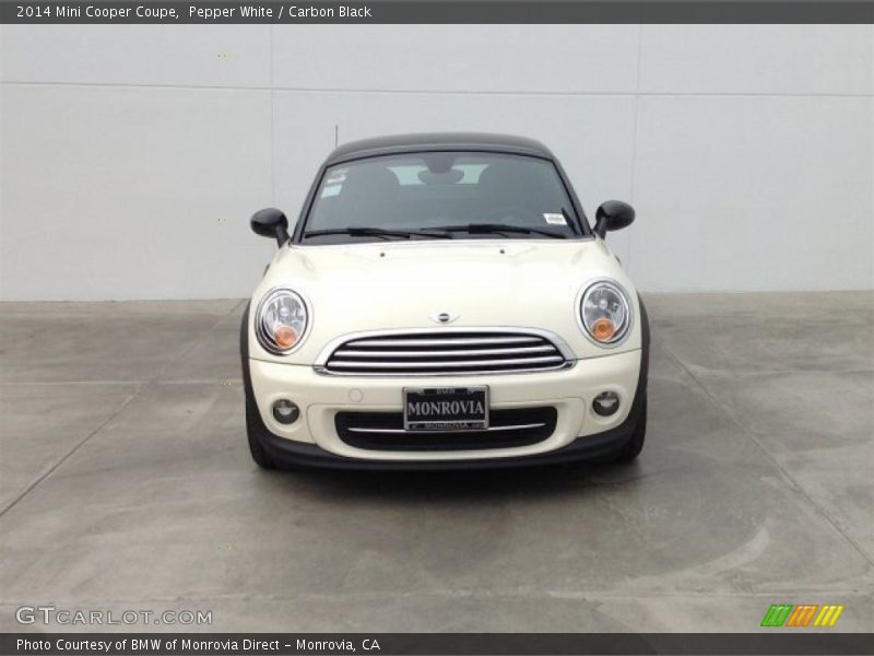 Pepper White / Carbon Black 2014 Mini Cooper Coupe