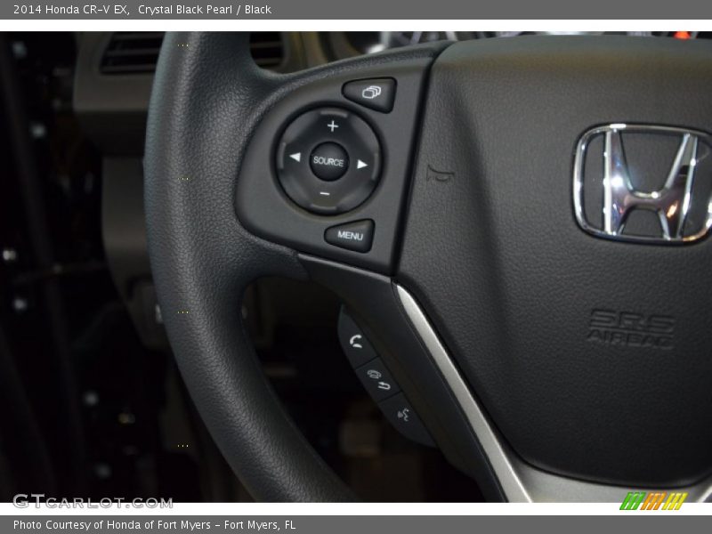Crystal Black Pearl / Black 2014 Honda CR-V EX