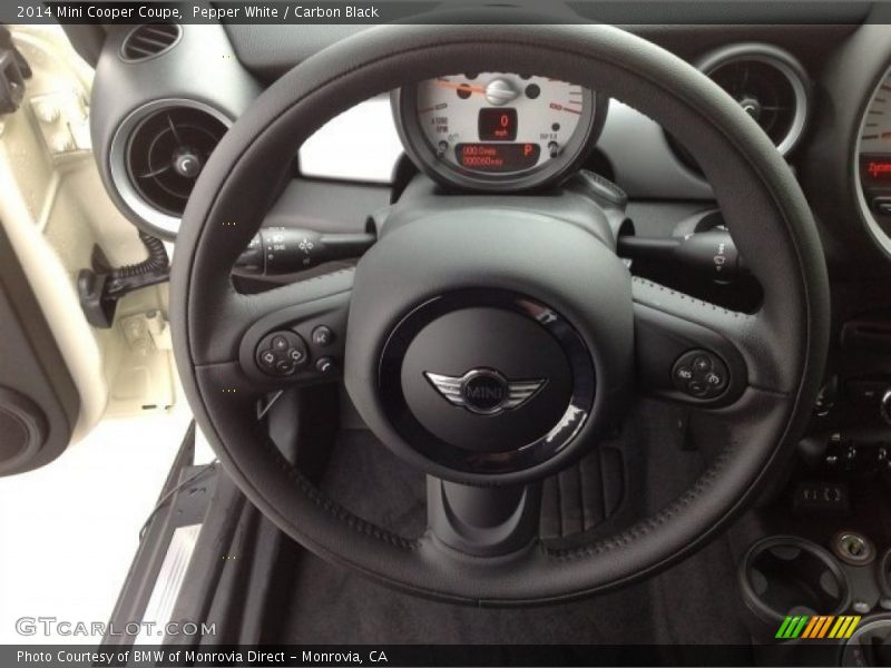Pepper White / Carbon Black 2014 Mini Cooper Coupe