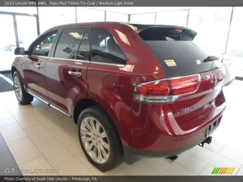 Ruby Red Tinted Tri-Coat / Medium Light Stone 2013 Lincoln MKX AWD