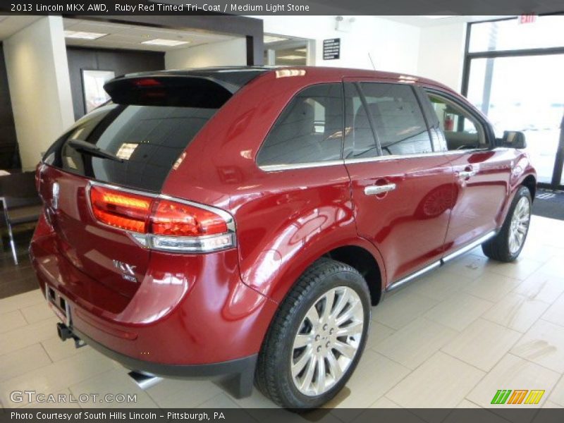 Ruby Red Tinted Tri-Coat / Medium Light Stone 2013 Lincoln MKX AWD