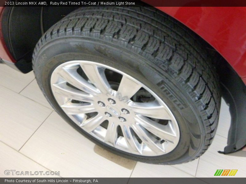 Ruby Red Tinted Tri-Coat / Medium Light Stone 2013 Lincoln MKX AWD