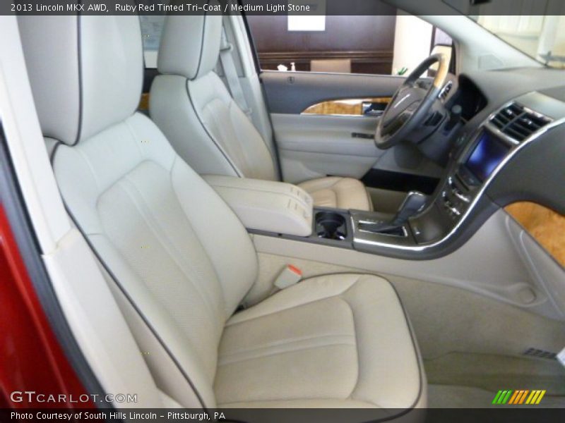 Ruby Red Tinted Tri-Coat / Medium Light Stone 2013 Lincoln MKX AWD