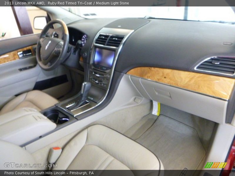 Ruby Red Tinted Tri-Coat / Medium Light Stone 2013 Lincoln MKX AWD