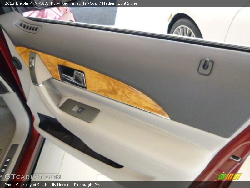 Ruby Red Tinted Tri-Coat / Medium Light Stone 2013 Lincoln MKX AWD