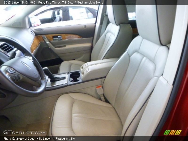 Ruby Red Tinted Tri-Coat / Medium Light Stone 2013 Lincoln MKX AWD