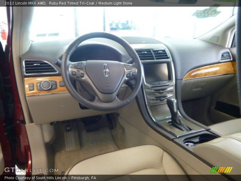 Ruby Red Tinted Tri-Coat / Medium Light Stone 2013 Lincoln MKX AWD