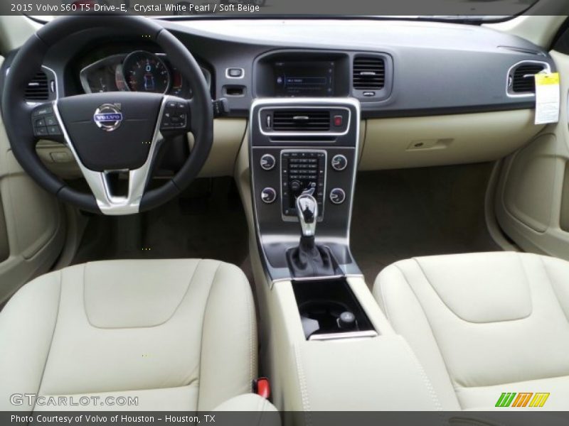 Crystal White Pearl / Soft Beige 2015 Volvo S60 T5 Drive-E