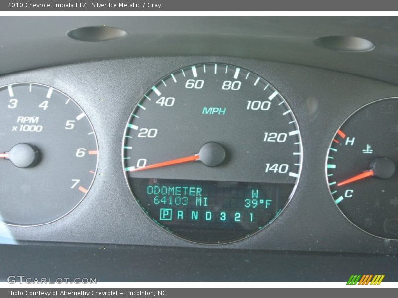 Silver Ice Metallic / Gray 2010 Chevrolet Impala LTZ