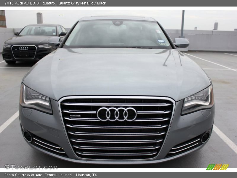 Quartz Gray Metallic / Black 2013 Audi A8 L 3.0T quattro