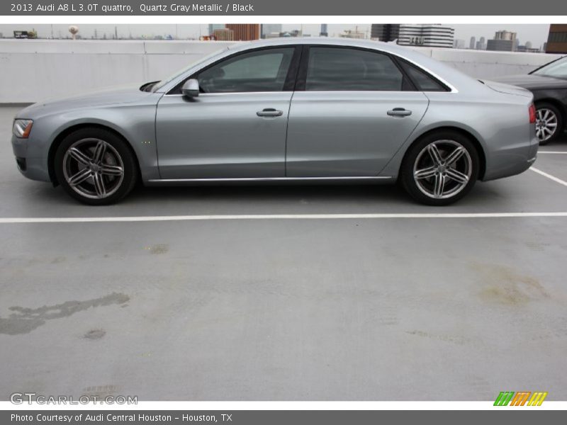 Quartz Gray Metallic / Black 2013 Audi A8 L 3.0T quattro