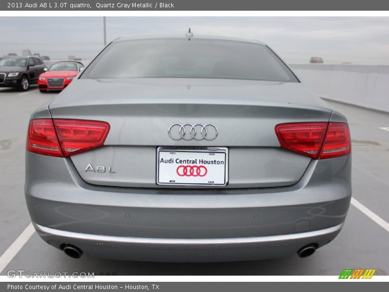 Quartz Gray Metallic / Black 2013 Audi A8 L 3.0T quattro