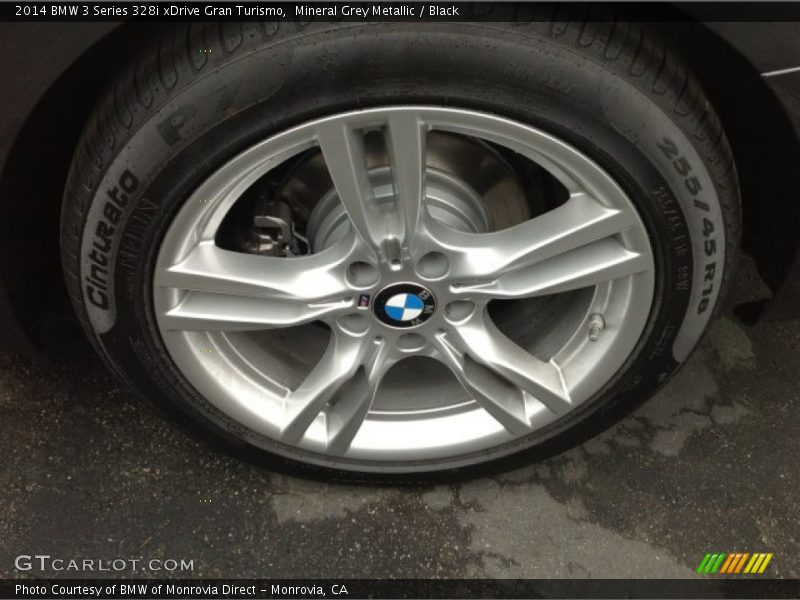 Mineral Grey Metallic / Black 2014 BMW 3 Series 328i xDrive Gran Turismo