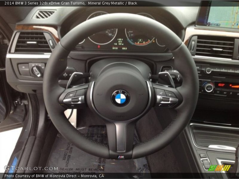 Mineral Grey Metallic / Black 2014 BMW 3 Series 328i xDrive Gran Turismo