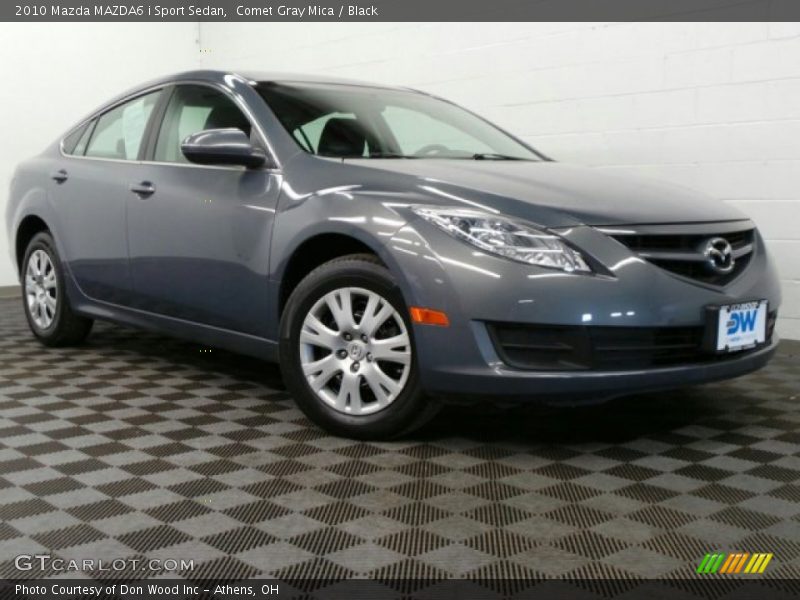 Comet Gray Mica / Black 2010 Mazda MAZDA6 i Sport Sedan