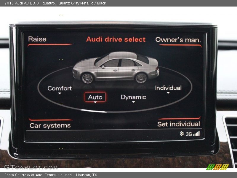 Quartz Gray Metallic / Black 2013 Audi A8 L 3.0T quattro
