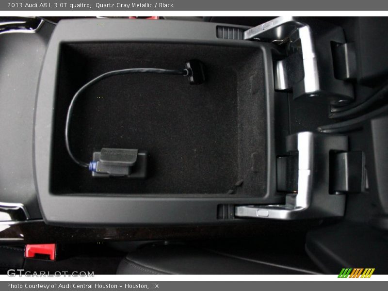 Quartz Gray Metallic / Black 2013 Audi A8 L 3.0T quattro