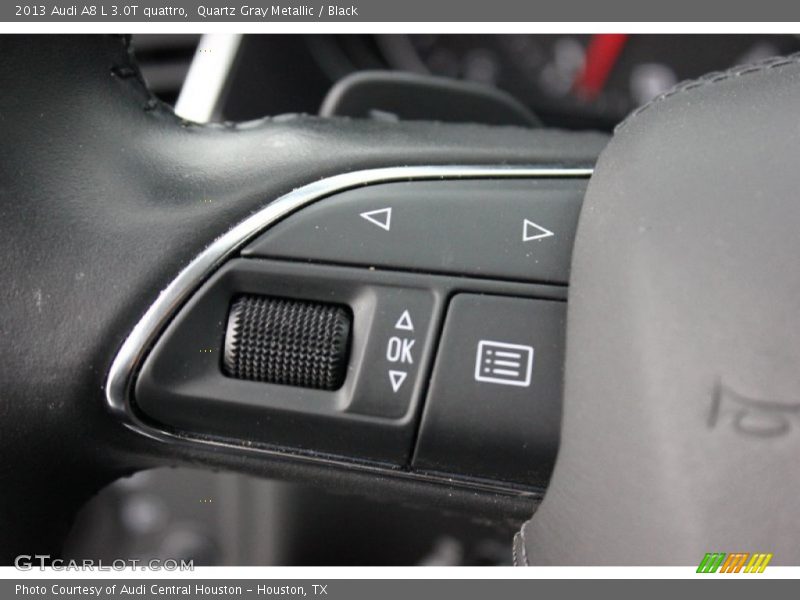 Quartz Gray Metallic / Black 2013 Audi A8 L 3.0T quattro