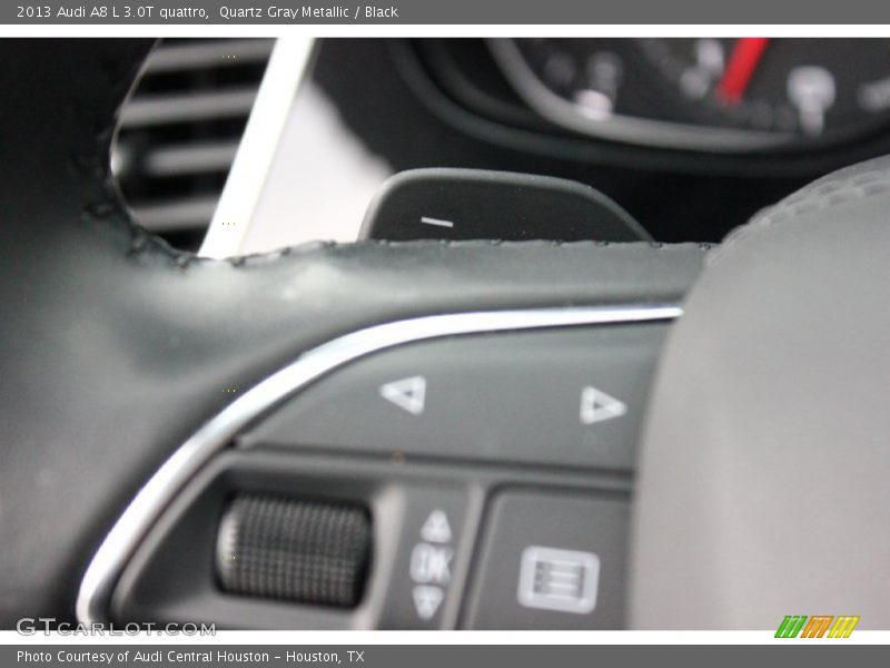Quartz Gray Metallic / Black 2013 Audi A8 L 3.0T quattro