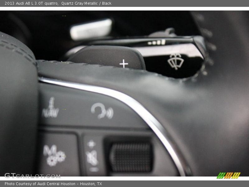 Quartz Gray Metallic / Black 2013 Audi A8 L 3.0T quattro