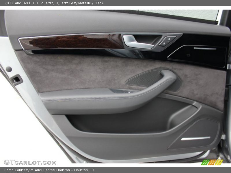Quartz Gray Metallic / Black 2013 Audi A8 L 3.0T quattro