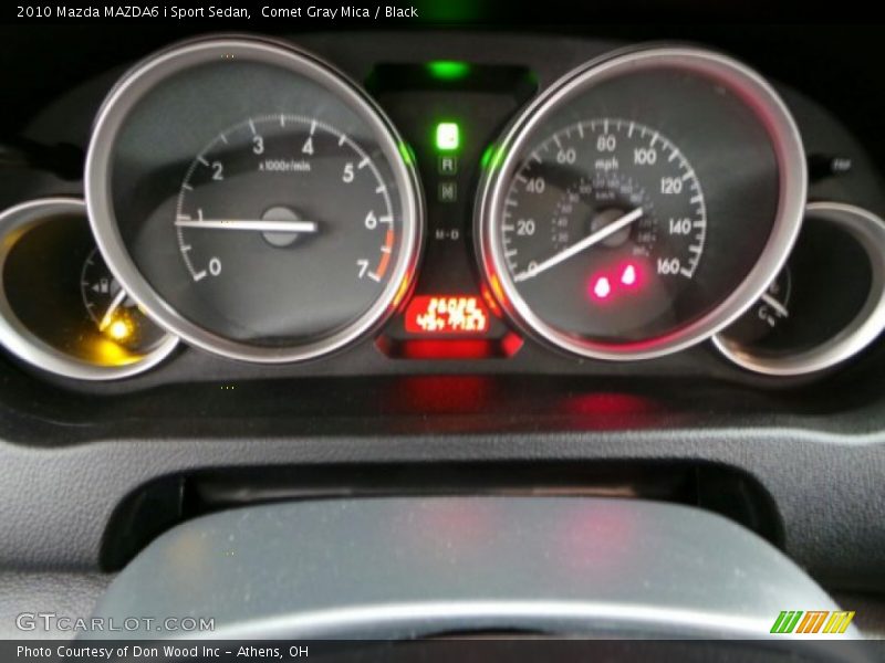 Comet Gray Mica / Black 2010 Mazda MAZDA6 i Sport Sedan