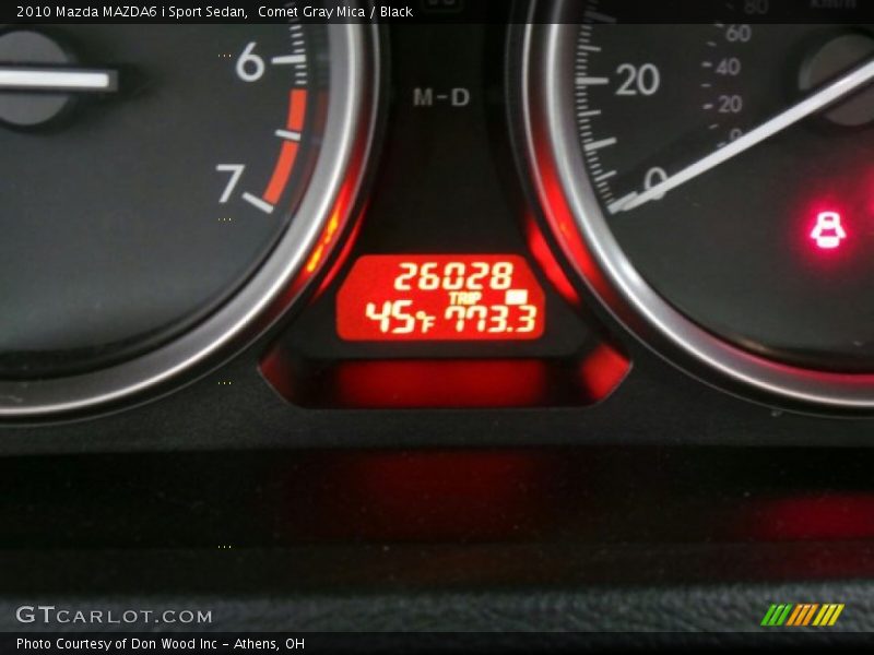 Comet Gray Mica / Black 2010 Mazda MAZDA6 i Sport Sedan