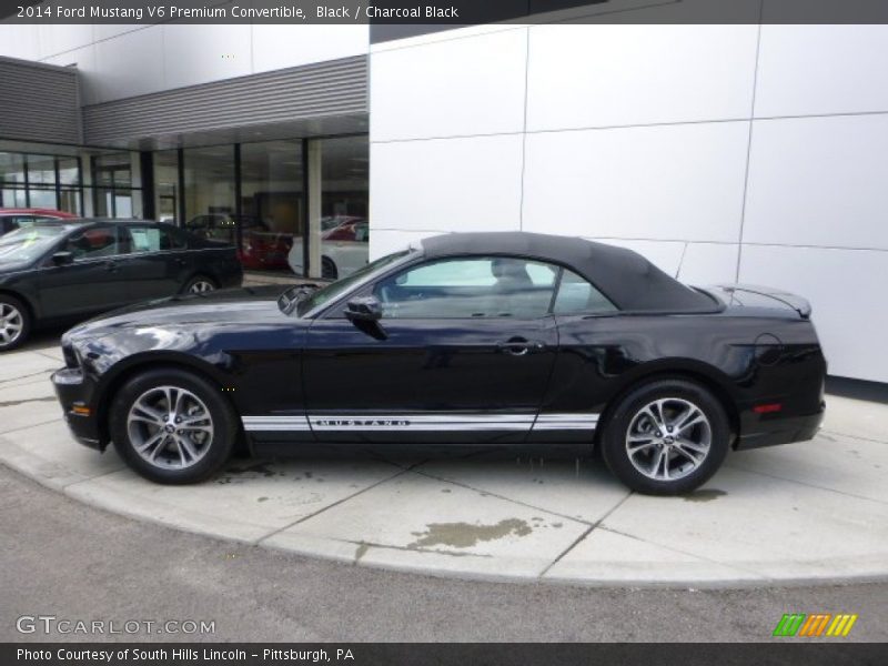 Black / Charcoal Black 2014 Ford Mustang V6 Premium Convertible