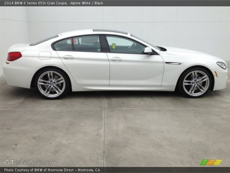 Alpine White / Black 2014 BMW 6 Series 650i Gran Coupe