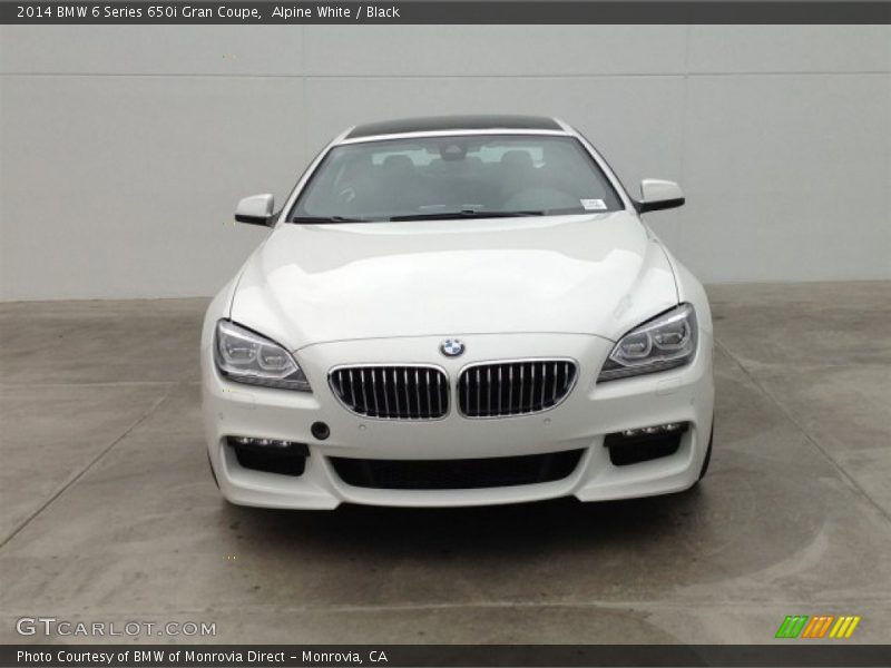 Alpine White / Black 2014 BMW 6 Series 650i Gran Coupe