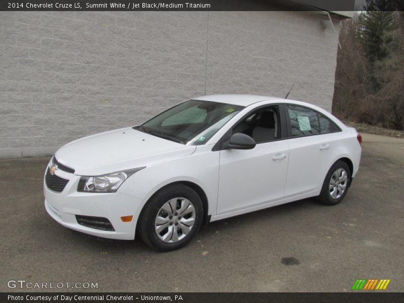 Summit White / Jet Black/Medium Titanium 2014 Chevrolet Cruze LS