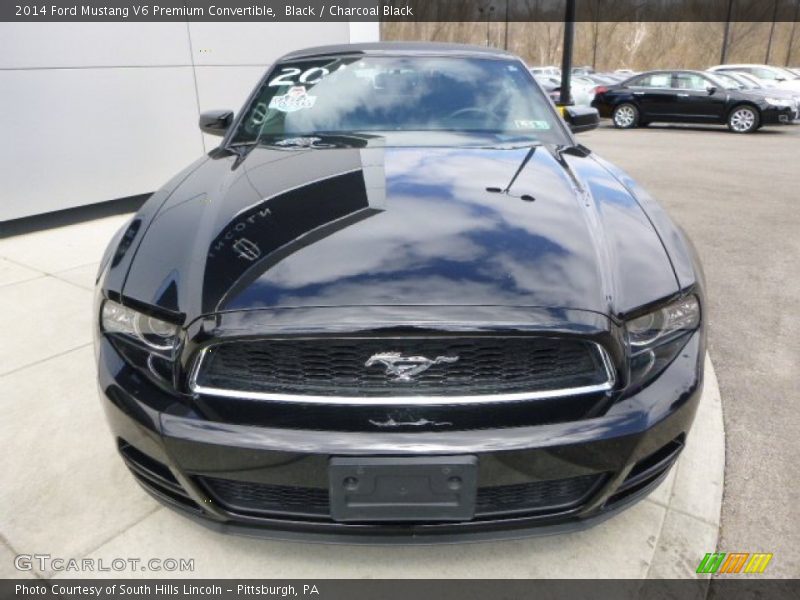 Black / Charcoal Black 2014 Ford Mustang V6 Premium Convertible