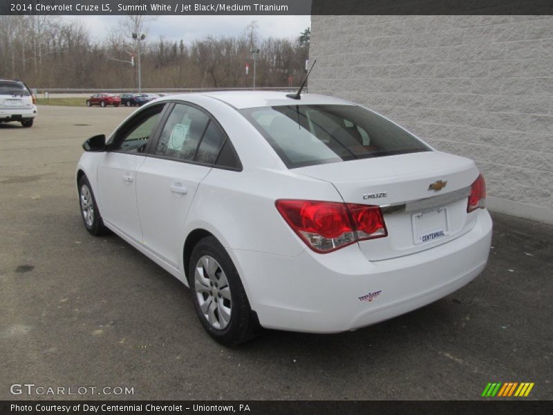 Summit White / Jet Black/Medium Titanium 2014 Chevrolet Cruze LS