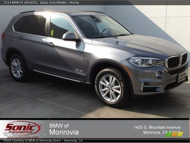 Space Grey Metallic / Mocha 2014 BMW X5 sDrive35i