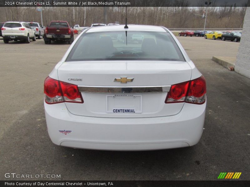 Summit White / Jet Black/Medium Titanium 2014 Chevrolet Cruze LS