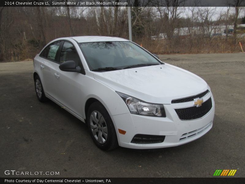 Summit White / Jet Black/Medium Titanium 2014 Chevrolet Cruze LS