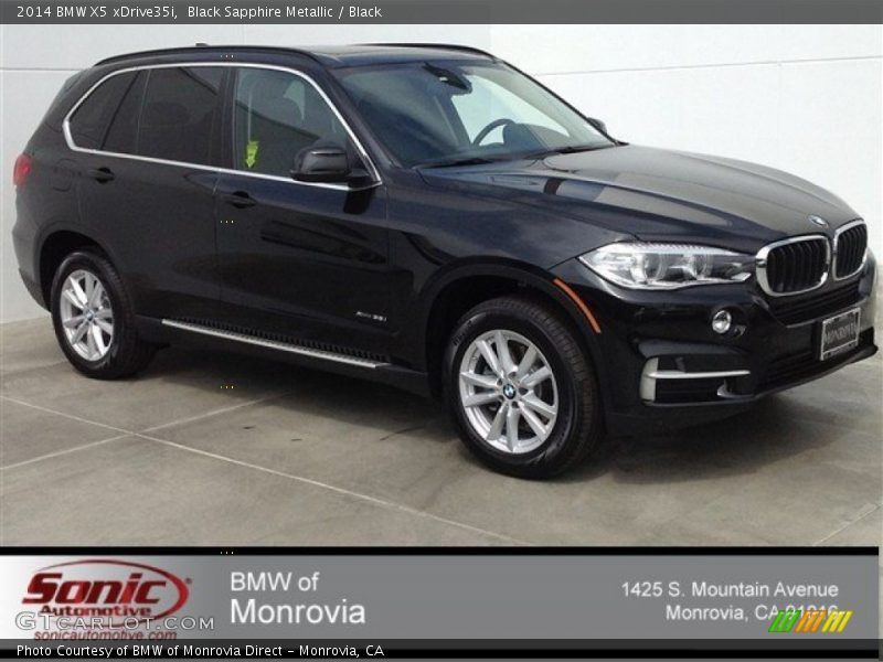 Black Sapphire Metallic / Black 2014 BMW X5 xDrive35i
