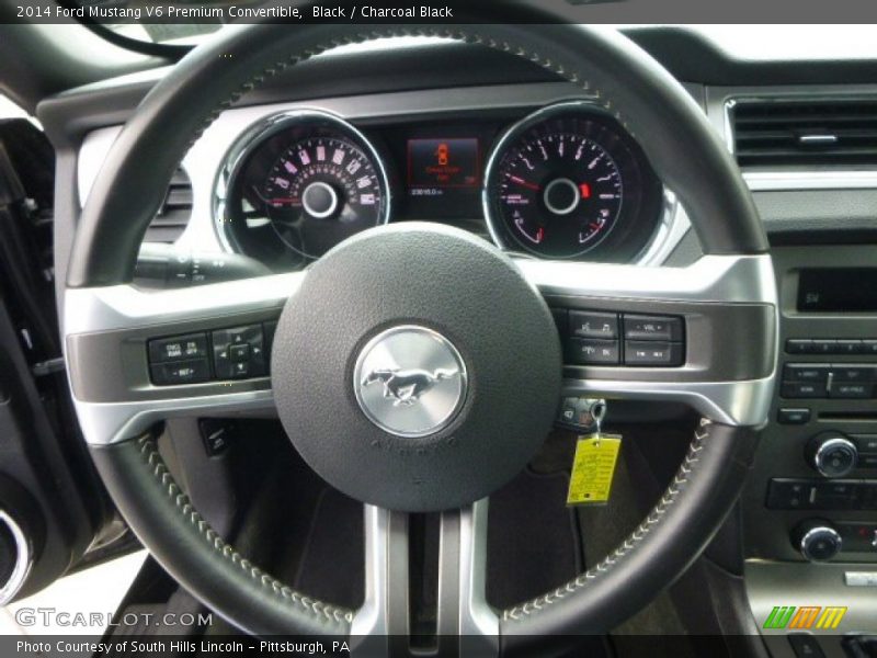 Black / Charcoal Black 2014 Ford Mustang V6 Premium Convertible