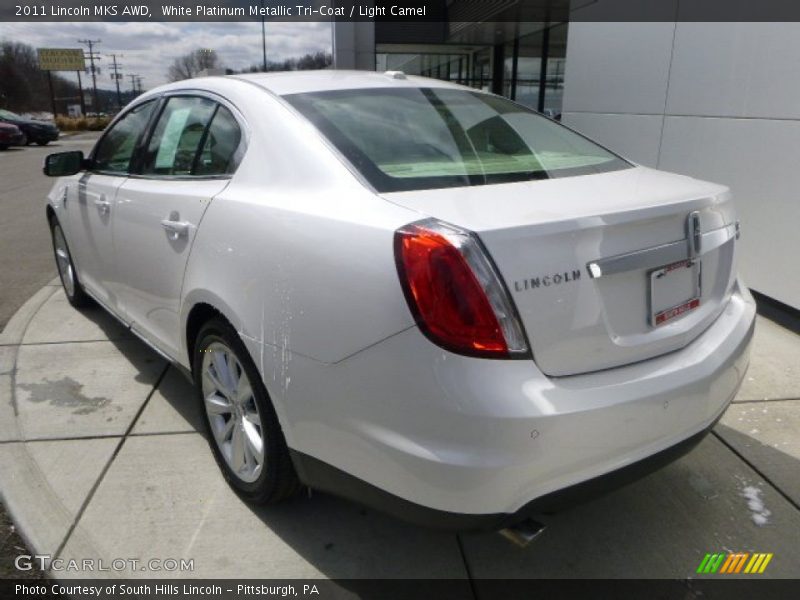 White Platinum Metallic Tri-Coat / Light Camel 2011 Lincoln MKS AWD
