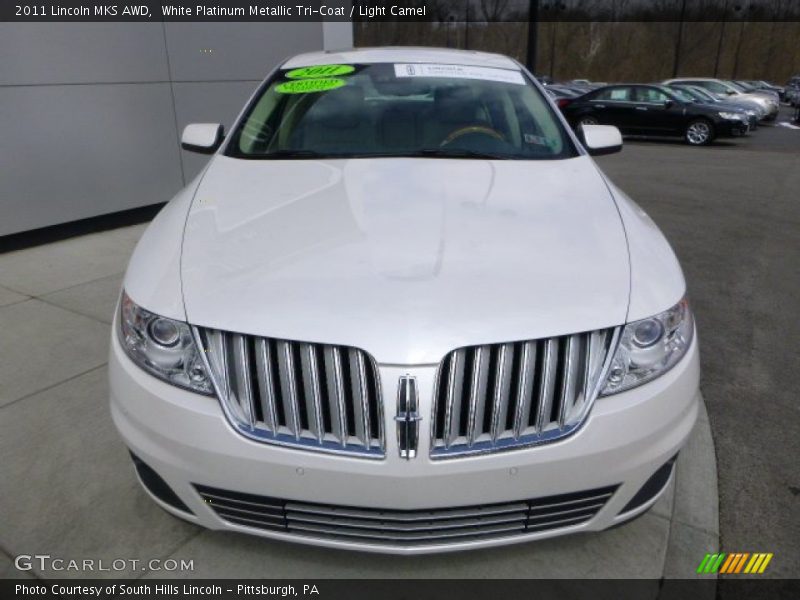 White Platinum Metallic Tri-Coat / Light Camel 2011 Lincoln MKS AWD