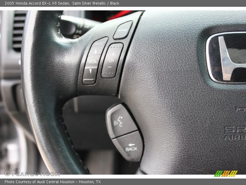 Satin Silver Metallic / Black 2005 Honda Accord EX-L V6 Sedan