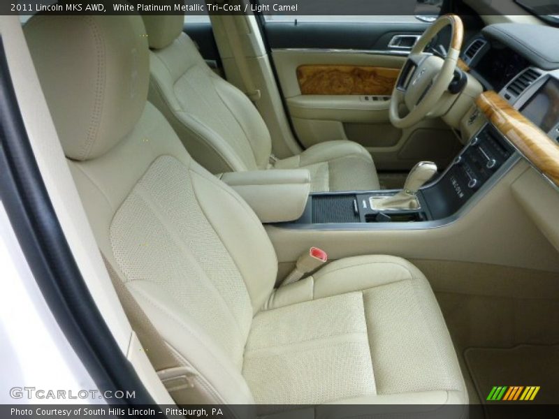 White Platinum Metallic Tri-Coat / Light Camel 2011 Lincoln MKS AWD