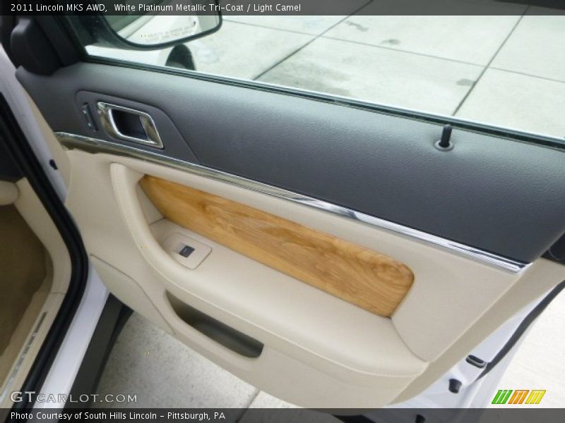 White Platinum Metallic Tri-Coat / Light Camel 2011 Lincoln MKS AWD