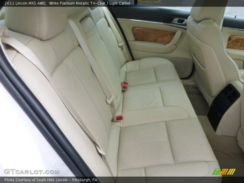 White Platinum Metallic Tri-Coat / Light Camel 2011 Lincoln MKS AWD