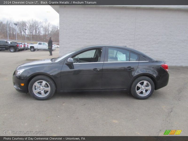 Black Granite Metallic / Medium Titanium 2014 Chevrolet Cruze LT
