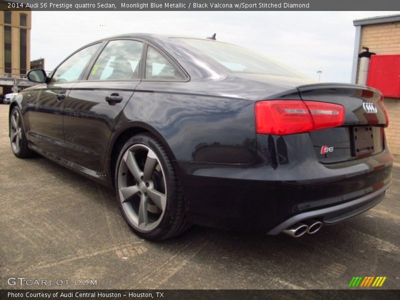 Moonlight Blue Metallic / Black Valcona w/Sport Stitched Diamond 2014 Audi S6 Prestige quattro Sedan