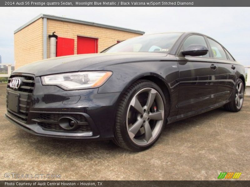 Moonlight Blue Metallic / Black Valcona w/Sport Stitched Diamond 2014 Audi S6 Prestige quattro Sedan