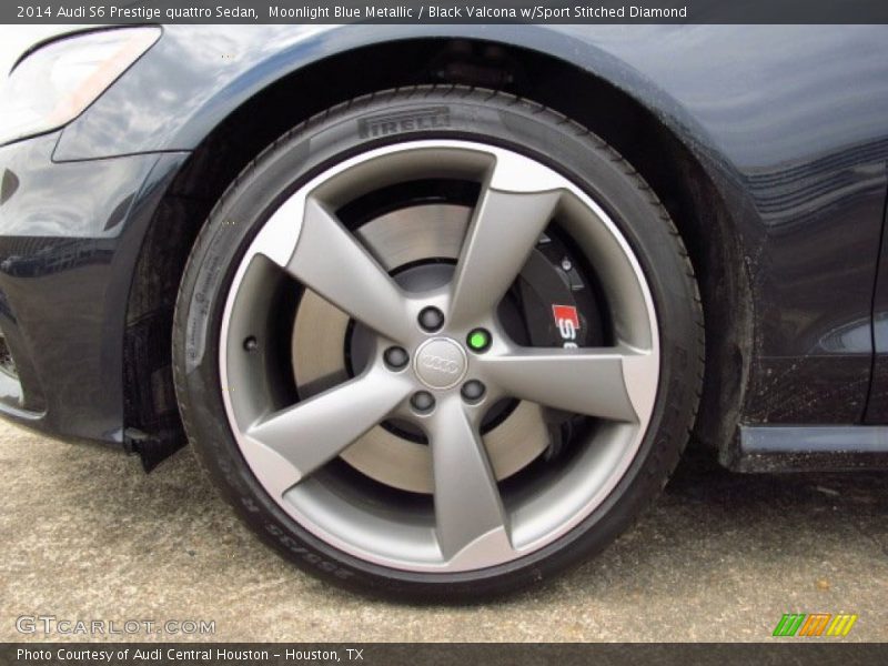 Moonlight Blue Metallic / Black Valcona w/Sport Stitched Diamond 2014 Audi S6 Prestige quattro Sedan