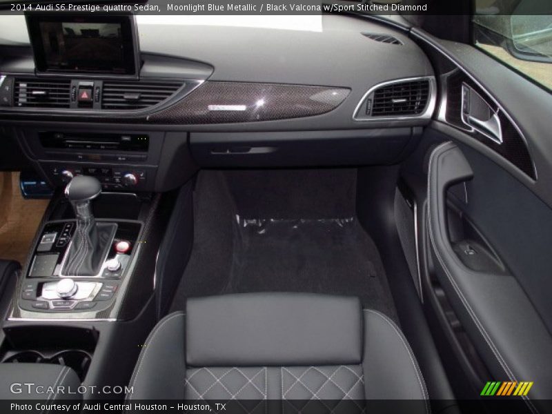 Moonlight Blue Metallic / Black Valcona w/Sport Stitched Diamond 2014 Audi S6 Prestige quattro Sedan